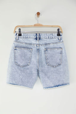 TRENDYOLMILLA Siyah Paca Kesikli City Denim Sort TWOSS25SR00177 фото 12