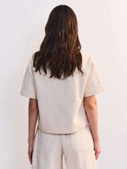 Джинсовая рубашка с коротким рукавом ZR2605092361-2 / Zarina