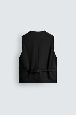 TEXTURED WAISTCOAT WITH POCKETS - Zara фото 8
