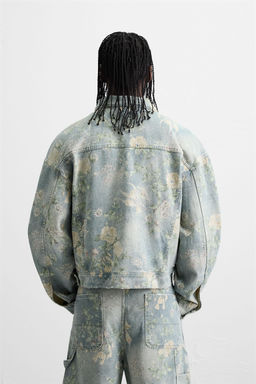 FLORAL PRINT DENIM JACKET - Zara фото 5