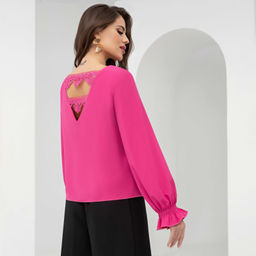 Блуза Принцесса из замка (яркая роза) - Charutti фото 5