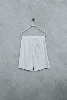 STORIESZ - BERMUDA TEXTURA CUADROS / Marr?n / Crudo - Zara фото 2