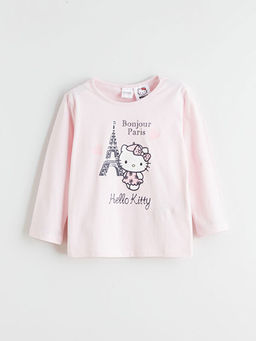 Hello Kitty Bask?l? K?z ?ocuk Pijama Tak?m?