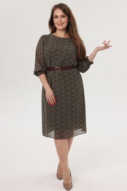 Платье женское 2122/86/Зеленый, белый