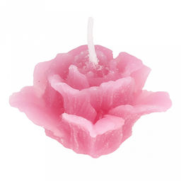 Свеча "Роза" д5см, h3,5см, розовый, время горения 2 часа (Россия)