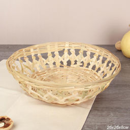 Корзина плетеная 26x8 см / GN295-2 /уп 400/без ручек - Галеонтрейд фото 2