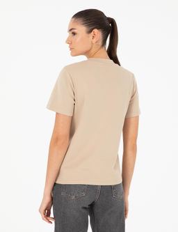 Bej Slim Fit Ti__rt
