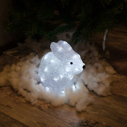 ULD-M2724-032/STA WHITE IP20 RABBIT Фигура светодиодная Кролик, 33*26см, 32 светодиода. Белый свет. Провод прозрачный. TM Uniel