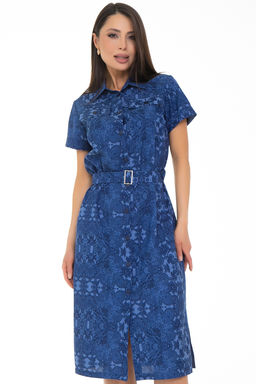 Платье-рубашка Дарина Люкс (деним) - Diolche фото 5