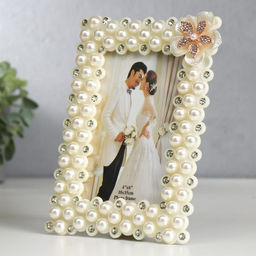 Фоторамка для фото 10×15 см «Лилия», белая, 20.5×15 см