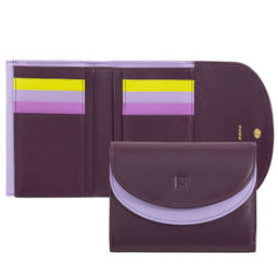 Итальянский женский кожаный кошелек DuDu серии Galapagos | темно-фиолетовый