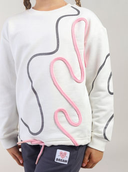 CRB wear / CWKG 63967-21-423 Джемпер для девочки,экрю  фото 2