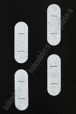 Фетровая основа 2*6 см (50 шт) №1, белый