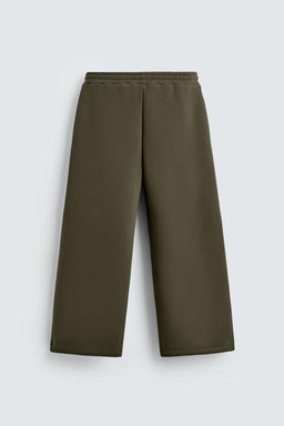 WIDE-LEG NEOPRENE-EFFECT TROUSERS WITH STUDS - Zara фото 8