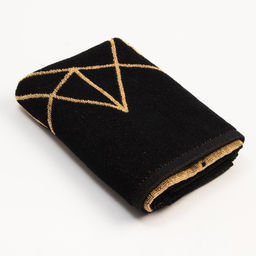 Полотенце махровое Этель «Любимый папа», 50×90 см, 100% хлопок, 420 г/м², чёрно-золотое