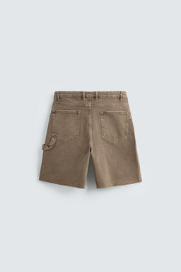 BERMUDA RELAXED FIT BOLSILLO CARPINTERO / Negro - Zara фото 8