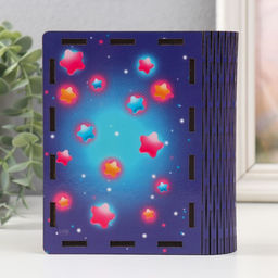 Деревянная шкатулка-книга «Единорожка» 14×12×5 см