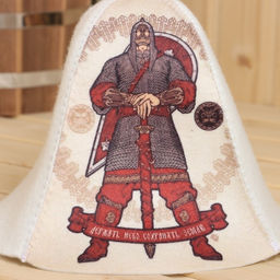 Шапка для бани Держать небо - сохранять землю! принт - Добропаровъ фото 2