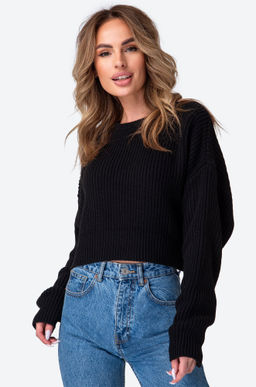 Женский укороченный джемпер оверсайз Happy Fox  фото 32