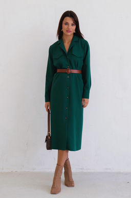 Платье-рубашка с английским воротником - Martichelli фото 140