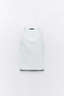 POLYAMIDE TOP WITH WIDE STRAPS - Zara фото 27
