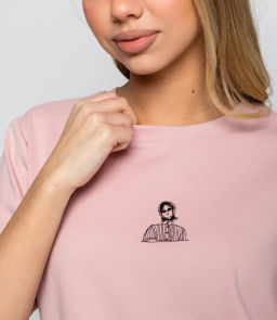 Футболка #КТ6120, пудровый - Dommod фото 5