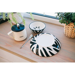 Миска керамическая «Зебра», 300 мл, d=12 см