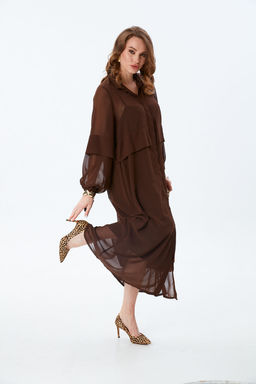 Платье NIKVA н943-3-Р шоколад  фото 6