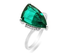 Кольцо из серебра аквамарин выращ., Леомакс