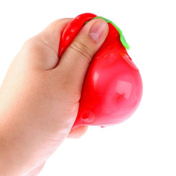 Антистресс игрушка «Клубничка», набор 3 шт., мялка с пастой