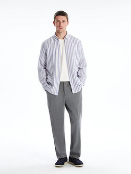 Рубашка Slim Fit с длинным рукавом в полоску