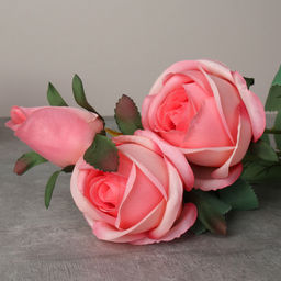 Цветок искусственный Роза букет 62 см 3 головы / HJY-3 /уп 2/400/ - Галеонтрейд фото 6