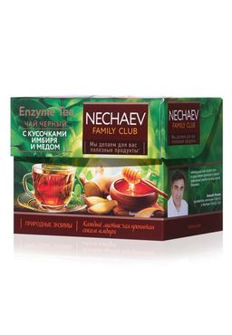 16036 Чай листовой чёрный Enzyme Tea с кусочками имбиря и мёдом