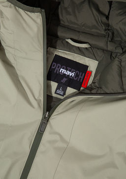 Kapusonlu Yesil Sisme Mont - Mavi фото 7