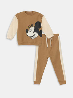 Mickey Mouse Bask?l? Erkek Bebek E?ofman Tak?m