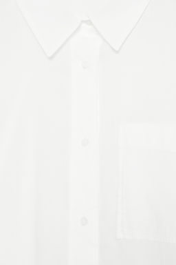 SEMI-SHEER COTTON SHIRT - Zara фото 16