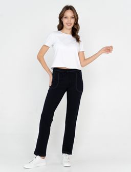 футер 2-х нитка Брюки ,темно-синие - Binita фото 2