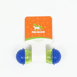 Игрушка под лакомства Бесконечность 11 х 4,5 см, синяя/жёлтая - Пижон фото 6