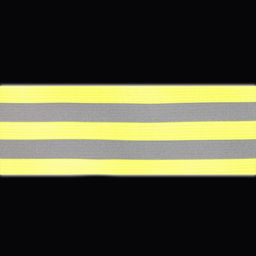 Светоотражающая лента-резинка, 50 мм, 10 ± 1 м, цвет салатовый