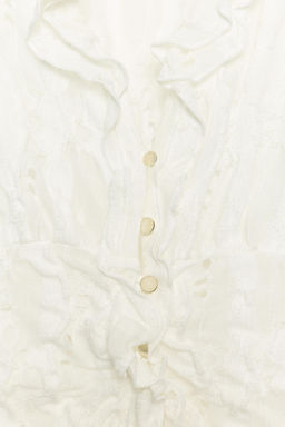 BLUSA ROTOS VOLANTES / Blanco roto - Zara фото 8