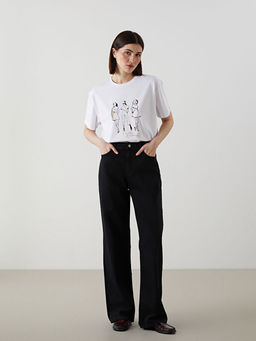 Baggy Fit Kad?n Jean Pantolon