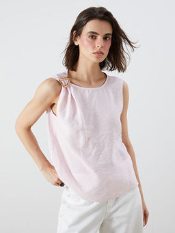 Bisiklet Yaka B?zg?l? Modal Kar???ml? Bluz