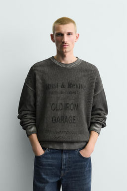 WASHED PRINTED JUMPER - Zara фото 10