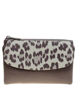 Женское портмоне из искусственной кожи, цвет серый