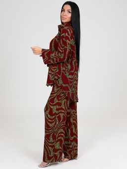 077 ЖЕНСКИЙ КОСТЮМ (брюки) (Бордовый) - А-дина фото 4