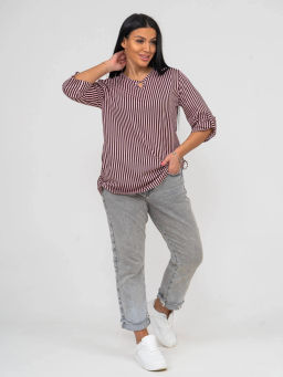 Туника женская, цвет коричневый розовый