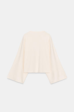 CAPE SLEEVE T-SHIRT - Zara фото 7