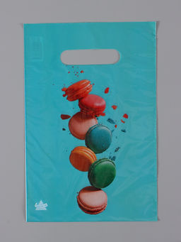 Цена за 100 шт. Пакет подарочный "Печеньки Макарон"  30 х 20 см 30 мкм