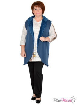 Жилет Модель №522 размеры 44-84 - Plusmoda фото 2