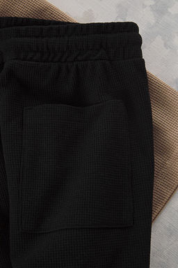 TRENDYOL MAN Gri Regular Fit Slogan Bask?l? Waffle Orme Sortlu Pijama Tak?m? TMNSS25PT00008 - Trendyolmilla фото 12